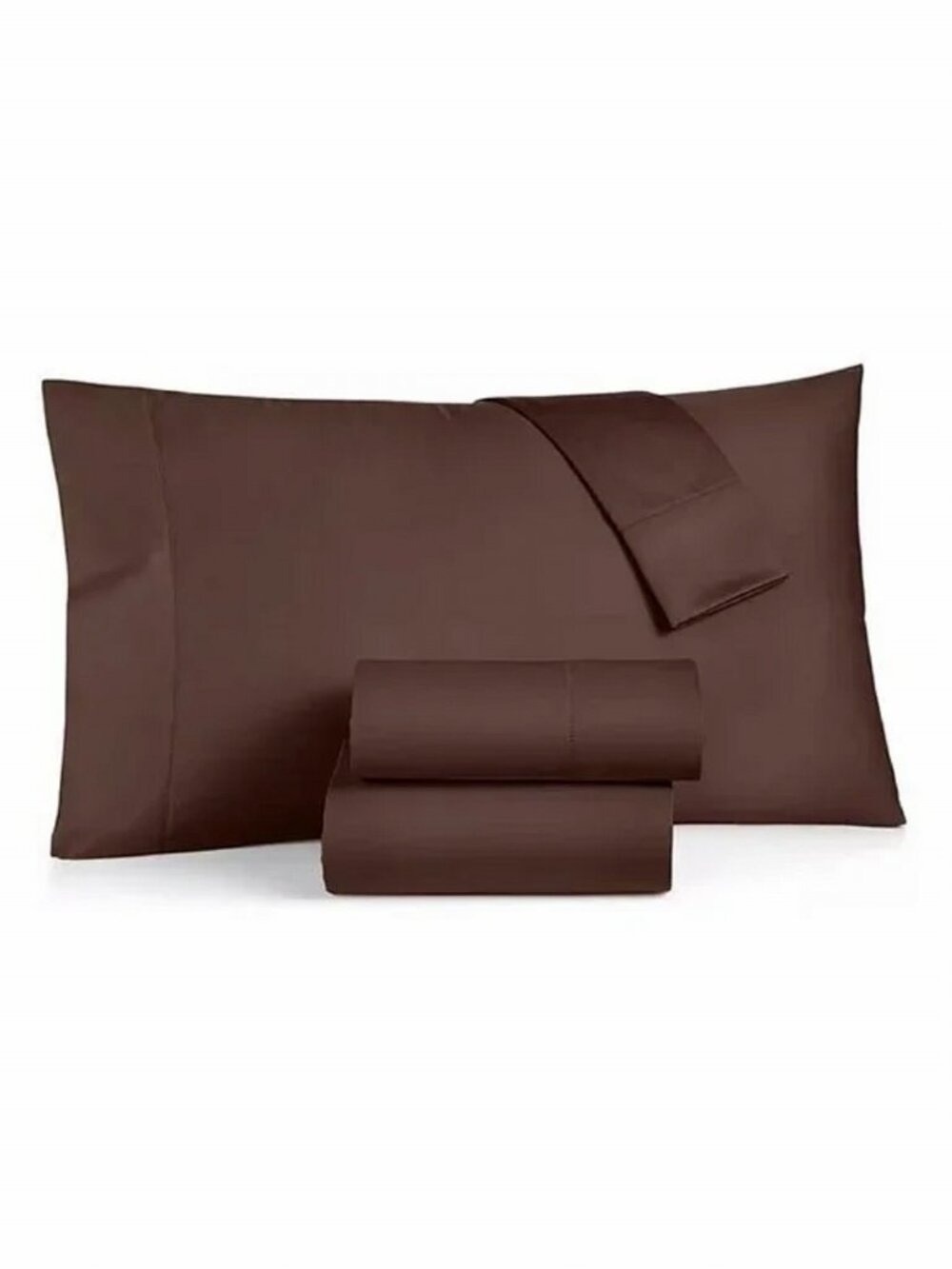 new COFFEE Charter Club Solid 550 TC 100% Cotton CAL KING Extra-Deep Sheet Set